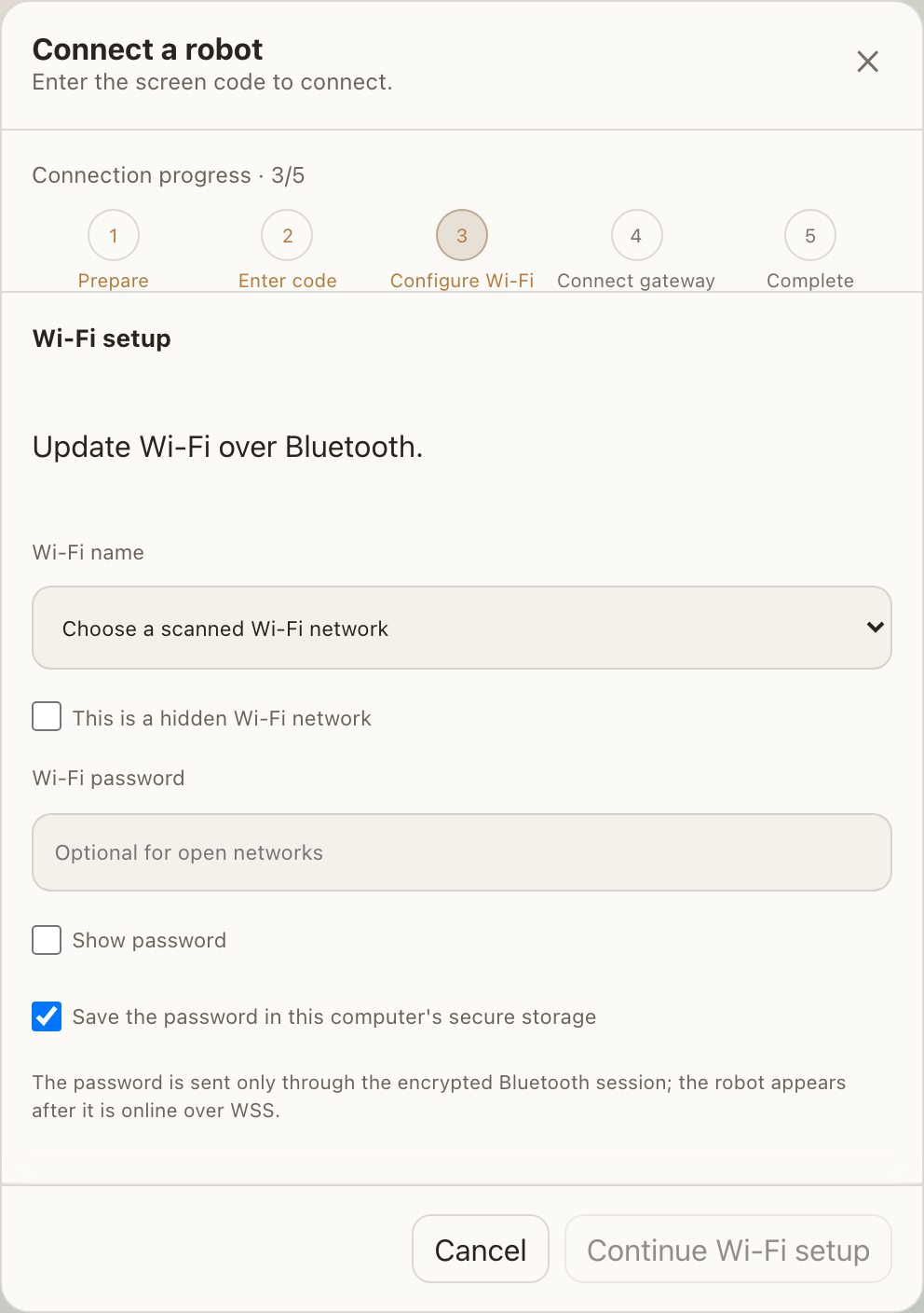 Step 3 - Choose 2.4 GHz Wi-Fi