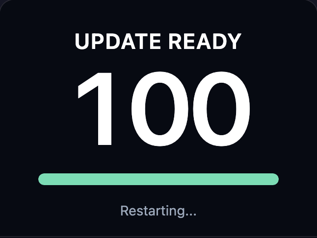 3. Complete and restart