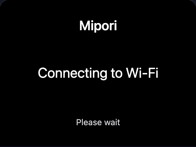 The robot is joining Wi-Fi